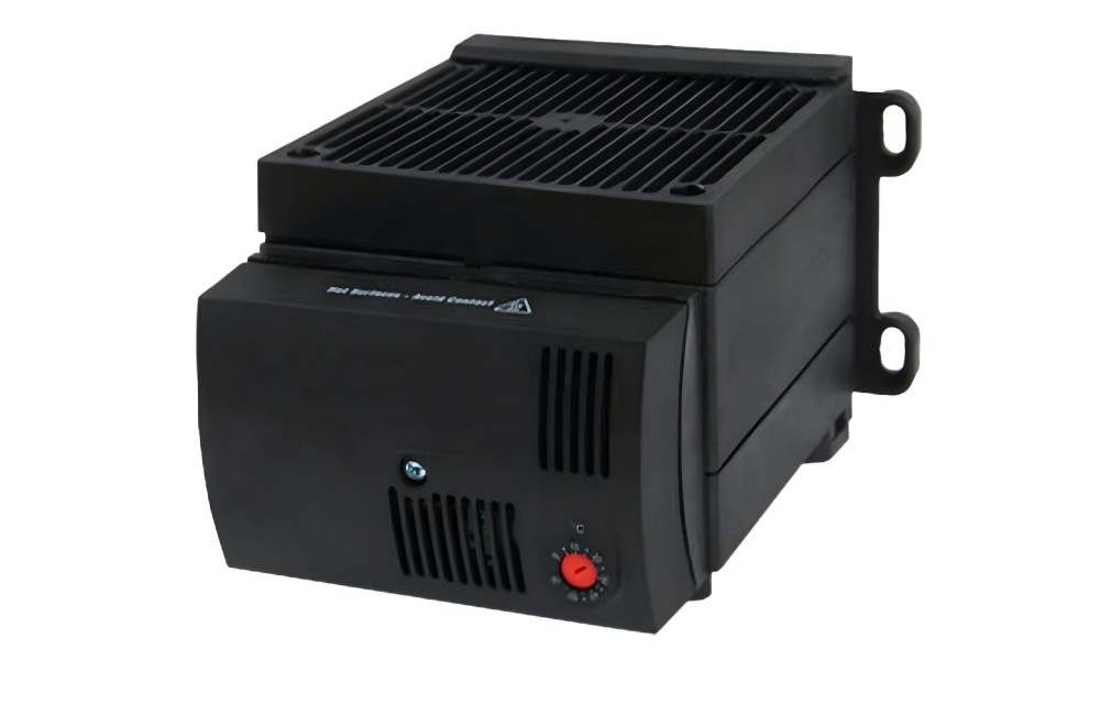 Teamed with a thermostat or humidity controller, it keeps the cabinet dry without running constantly.