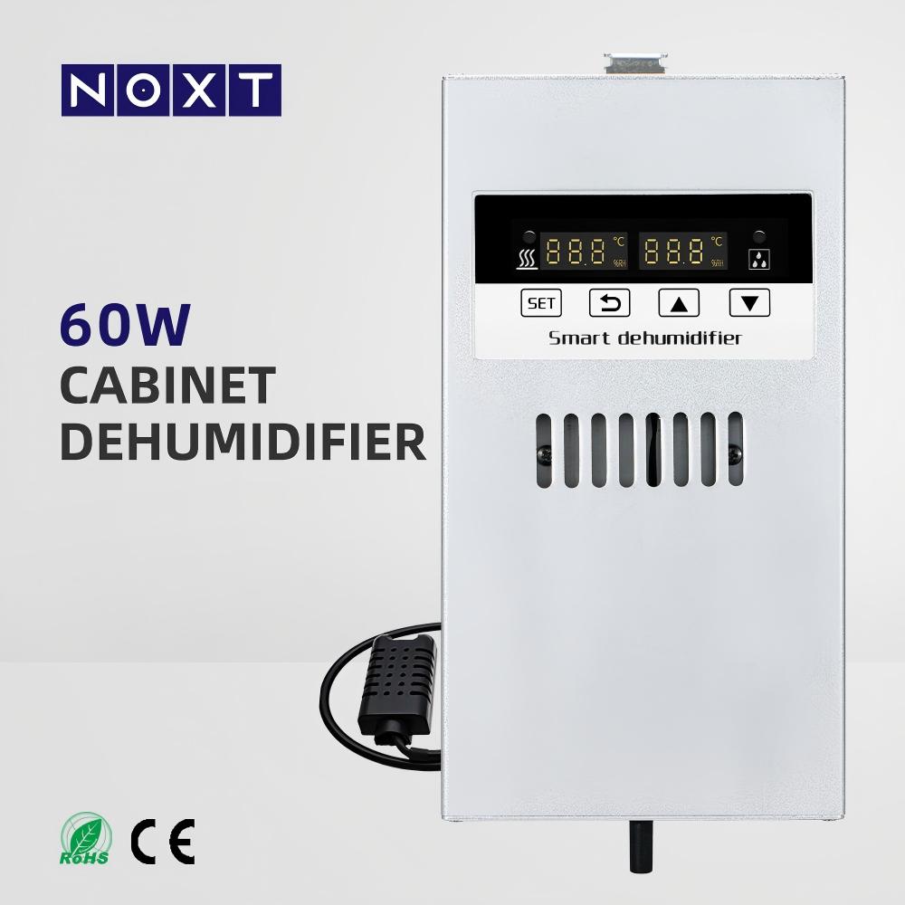 A DIN-rail electrical enclosure dehumidifier of the type covered in this buying guide.