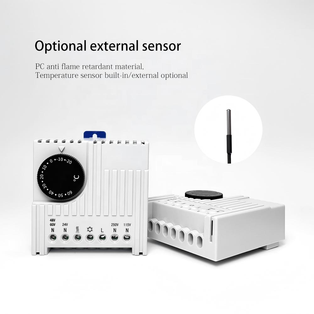 A compact, panel-friendly controller used to switch enclosure heaters only when needed.