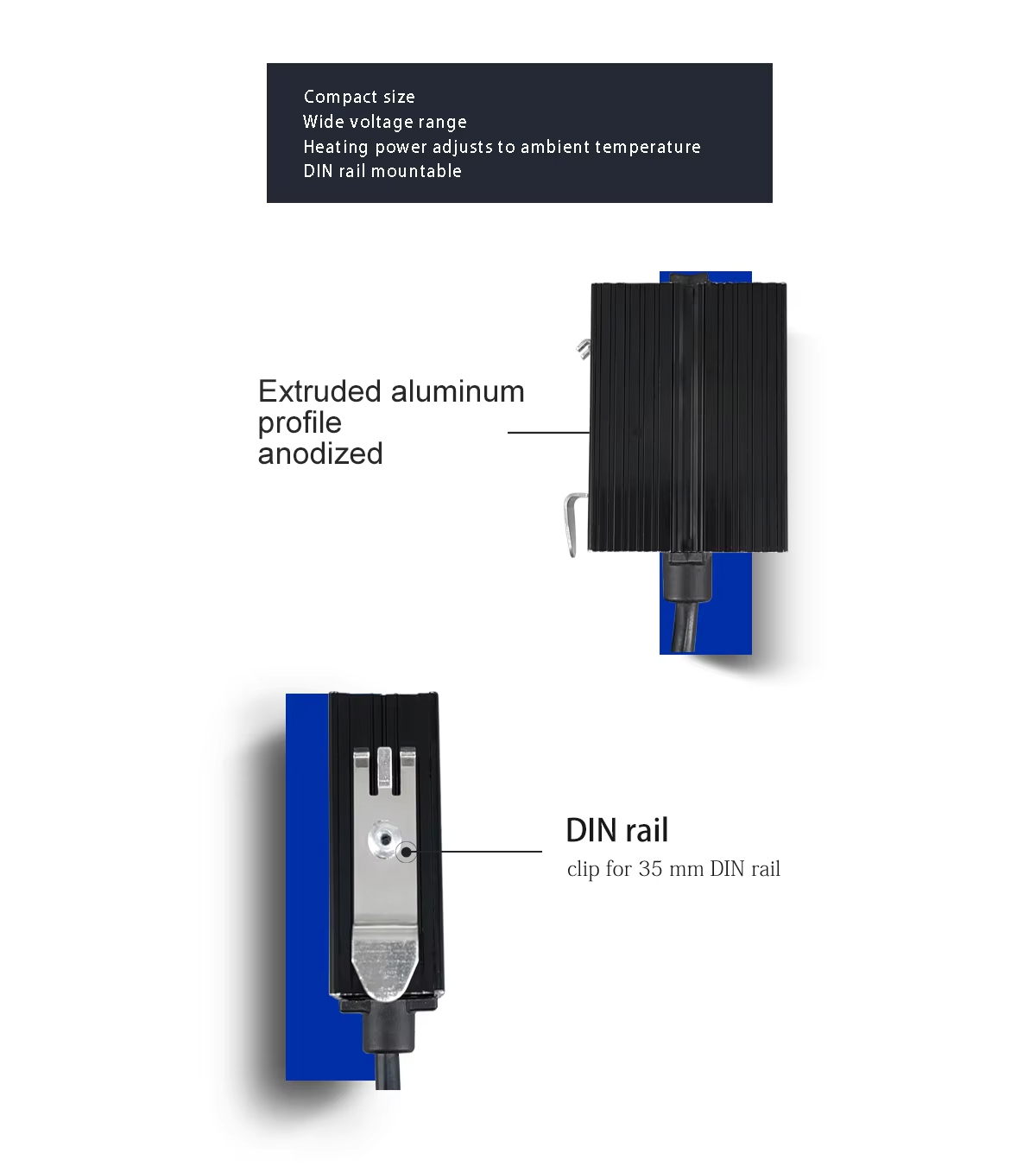 Extruded aluminumprofileanodized