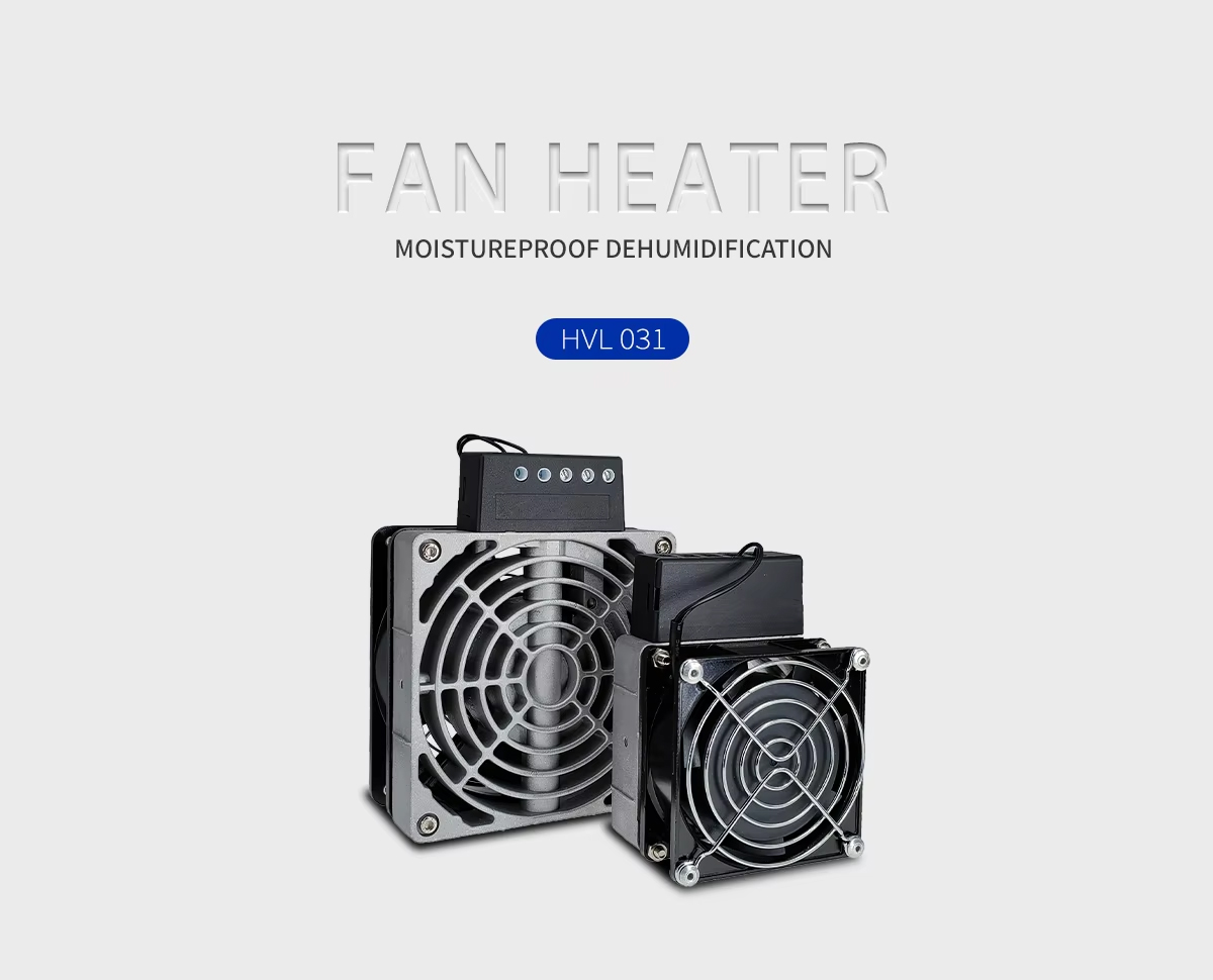 Two fan heaters for dehumidification