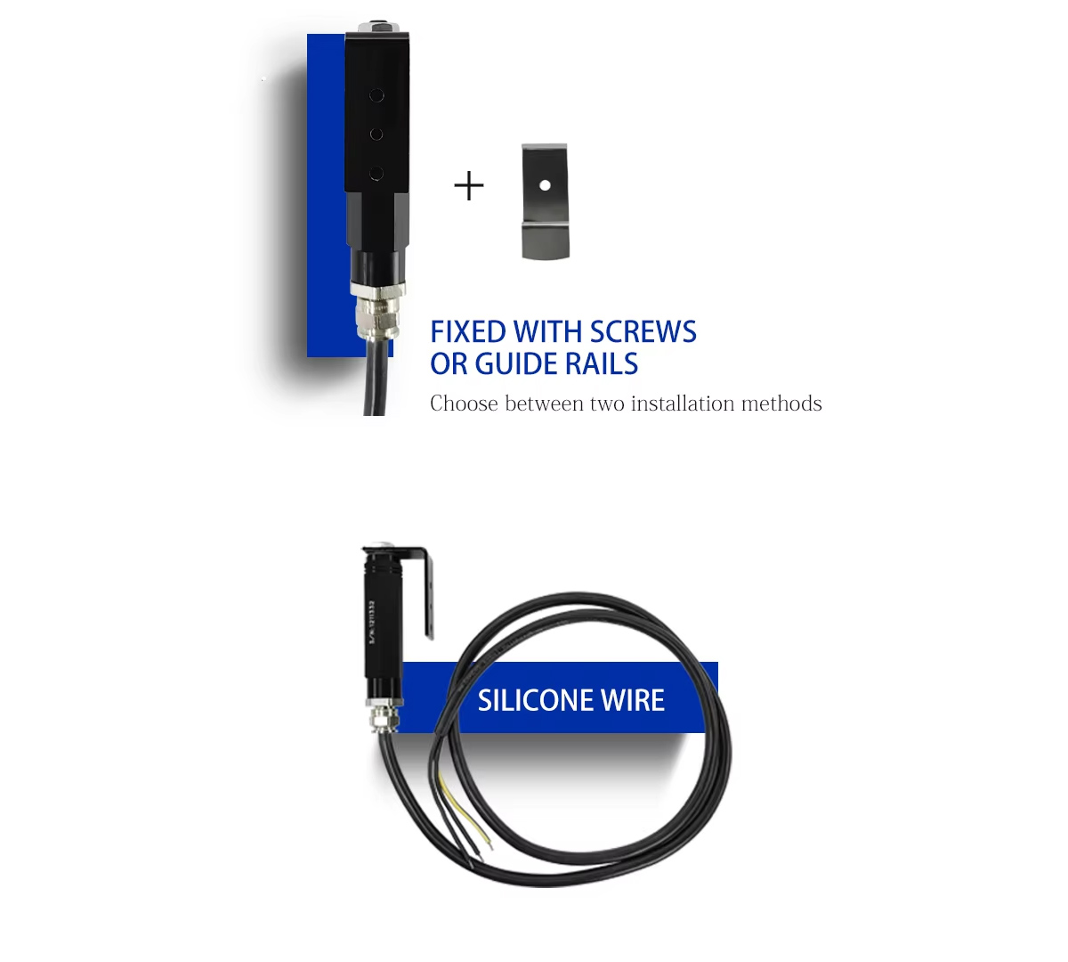 FIXED WITH SCREWSOR GUIDE RAILS