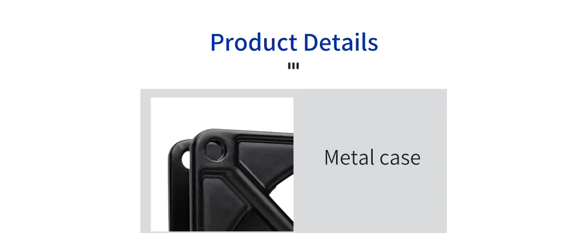 Product details of a metal case