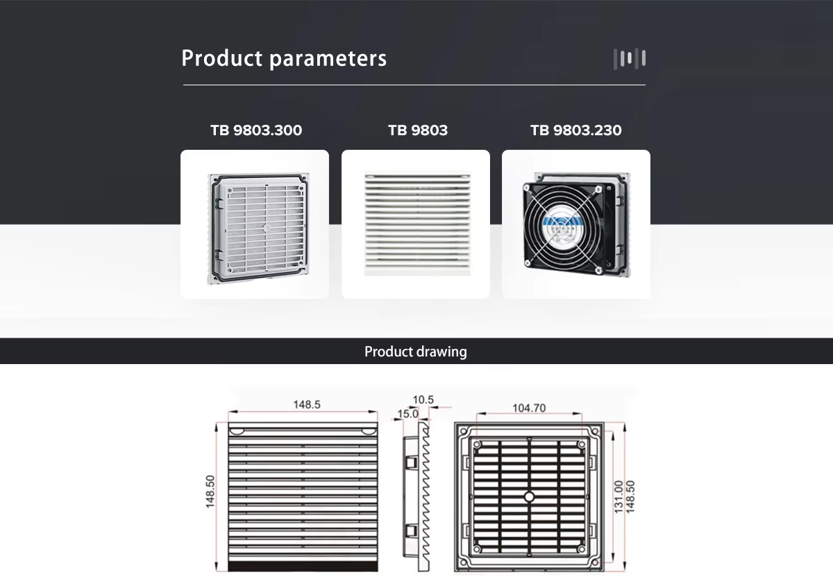 Product parameters