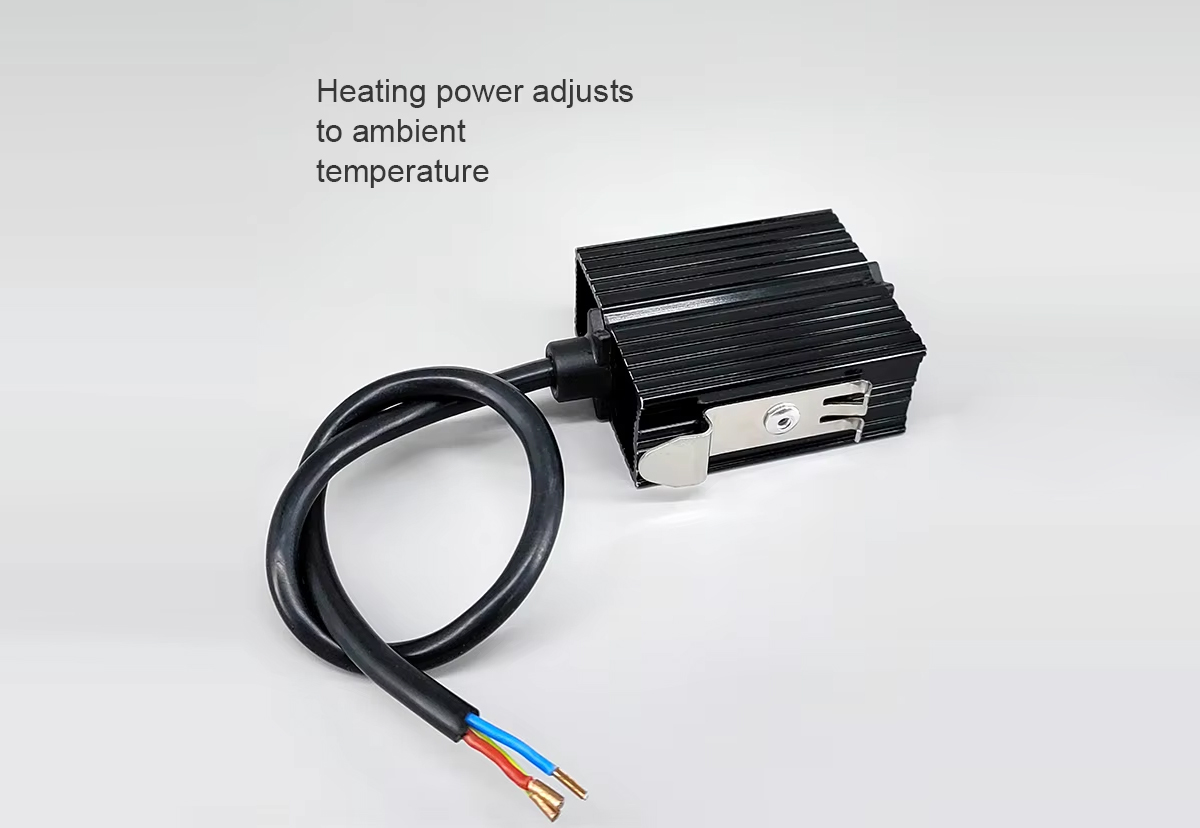 Heating element with adjustable power cable